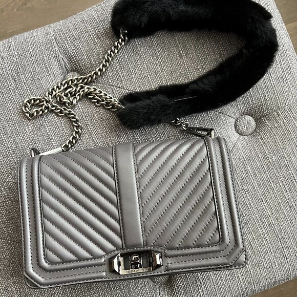 Rebecca Minkoff Chevron Quilted Crossbody Bag - Picture 1 of 8
